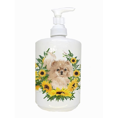 Carolines Treasures Pomeranian Ceramic Soap Dispenser CK2932SOAP